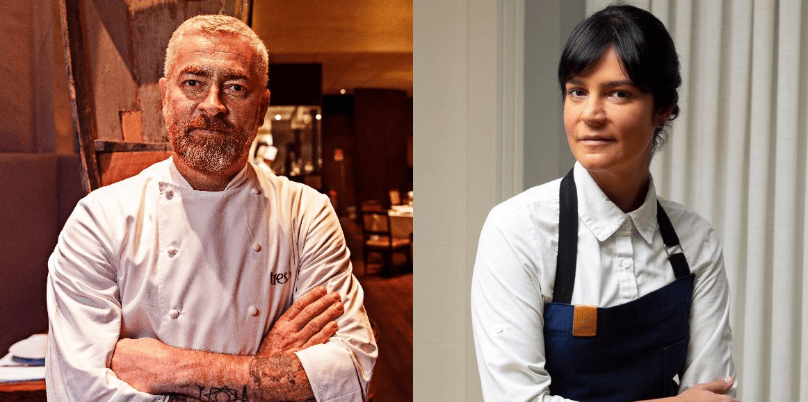 Alex Atala e Manu Buffara (Secretaria Especial da Cultura do Ministério da Cidadania via Wikimedia Commons/Reprodução Instagram)