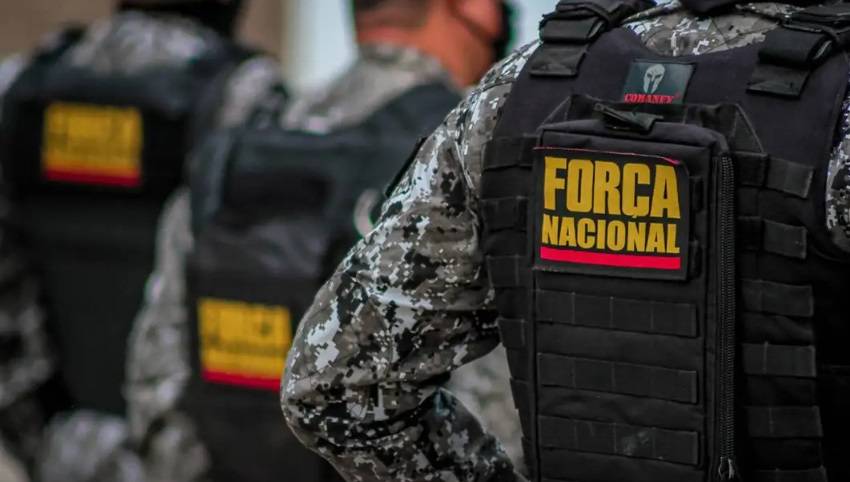 Força Nacional de Segurança em ação (Foto: Daiane Mendonça/Secom-RO)
