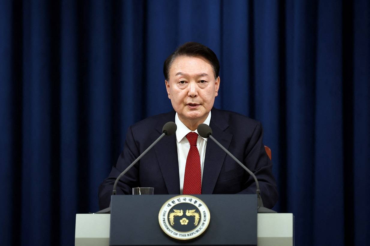 Yoon Suk Yeol em Seul, Coreia do Sul
03/12/2024
Gabinete presidencial/divulgação via REUTERS