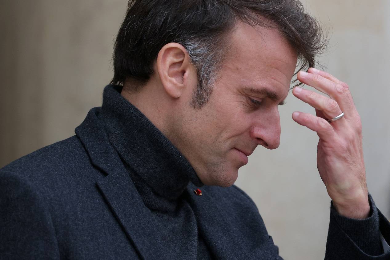 Presidente francês, Emmanuel Macron 
09/12/2024
REUTERS/Kevin Coombs