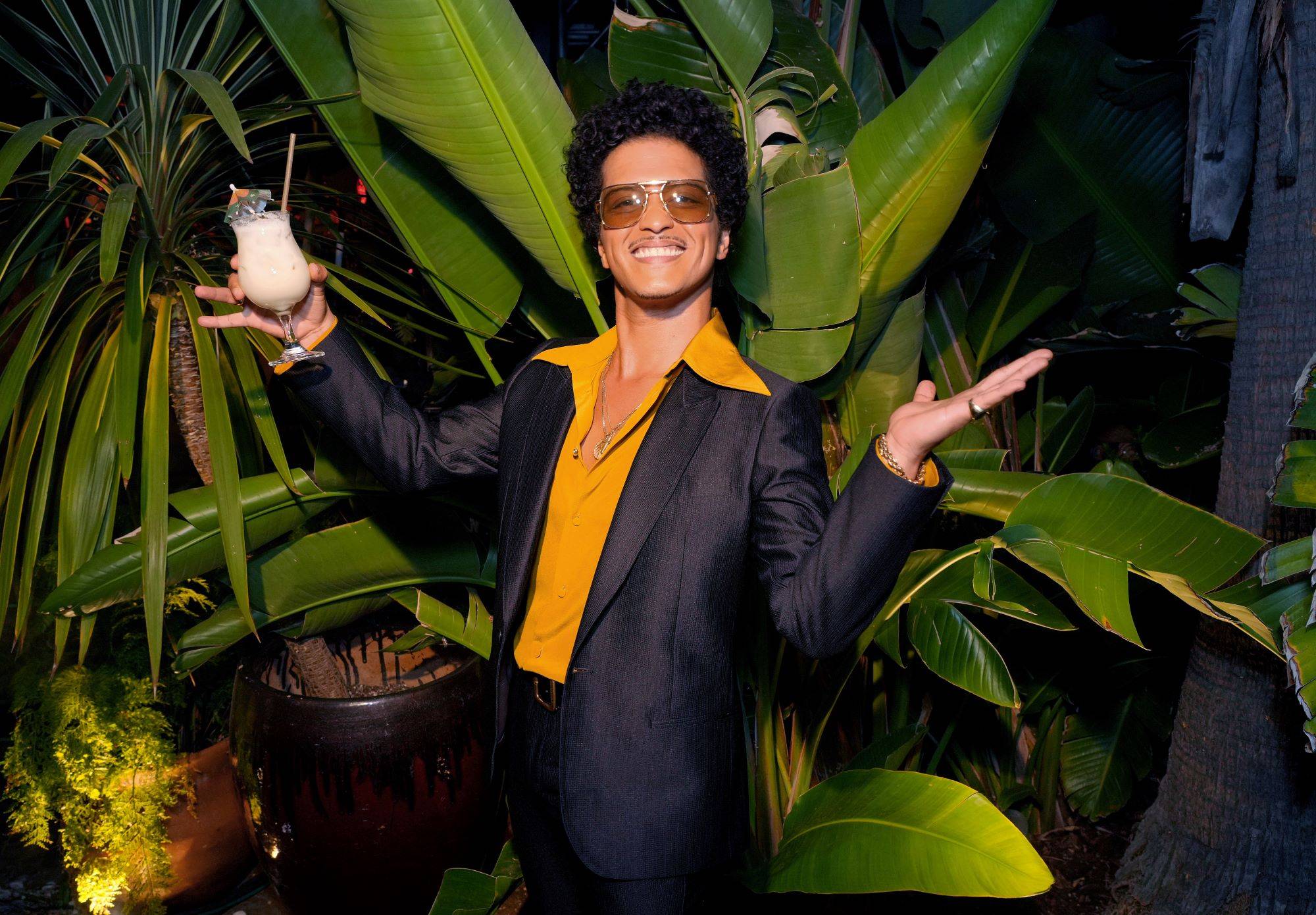 Bruno Mars participa de festa em Los Angeles, na California. Foto: Kevin Mazur/Getty Images for SelvaRey