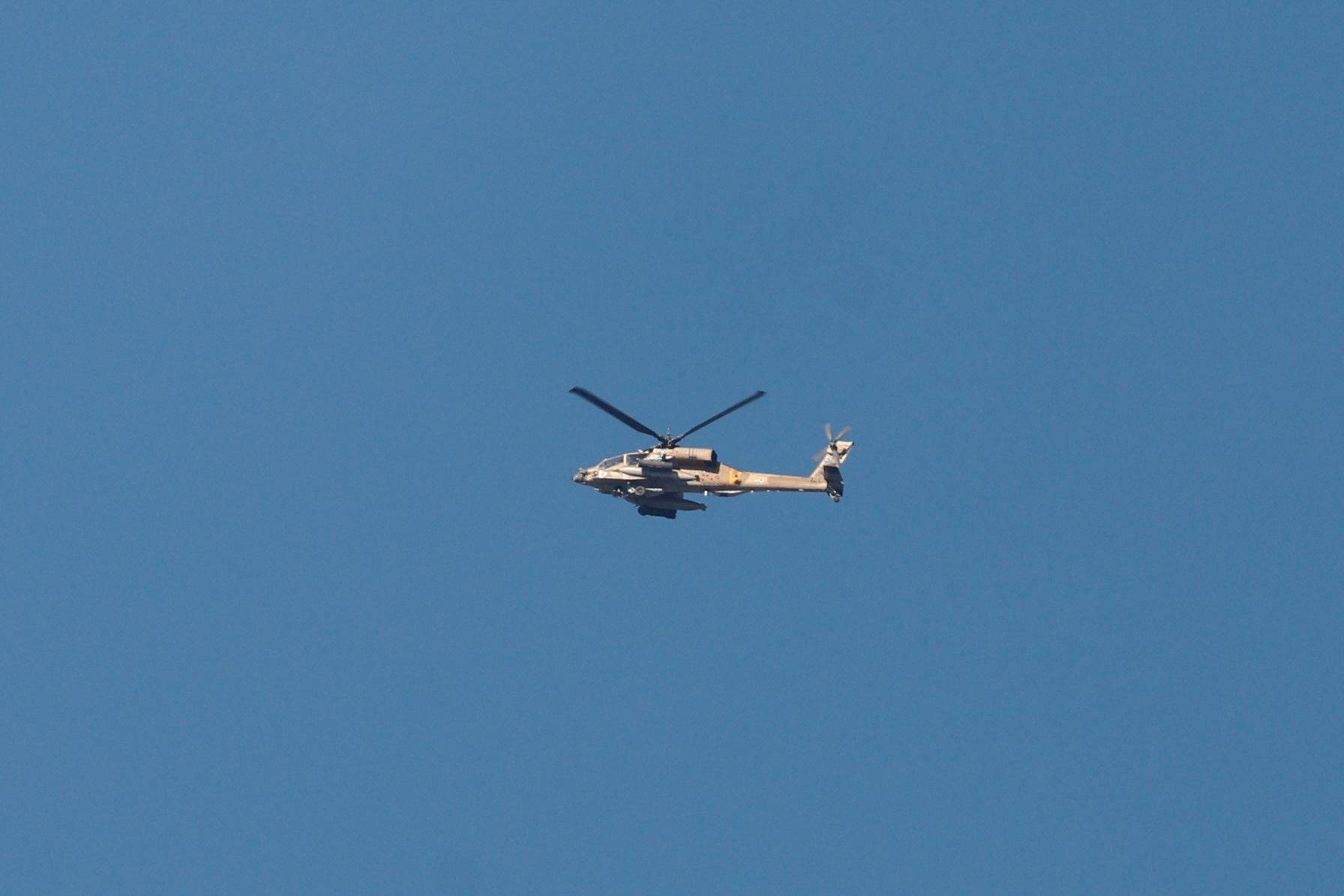 Helicóperto em operação de Israel em Jenin
 21/1/2025   REUTERS/Raneen Sawafta