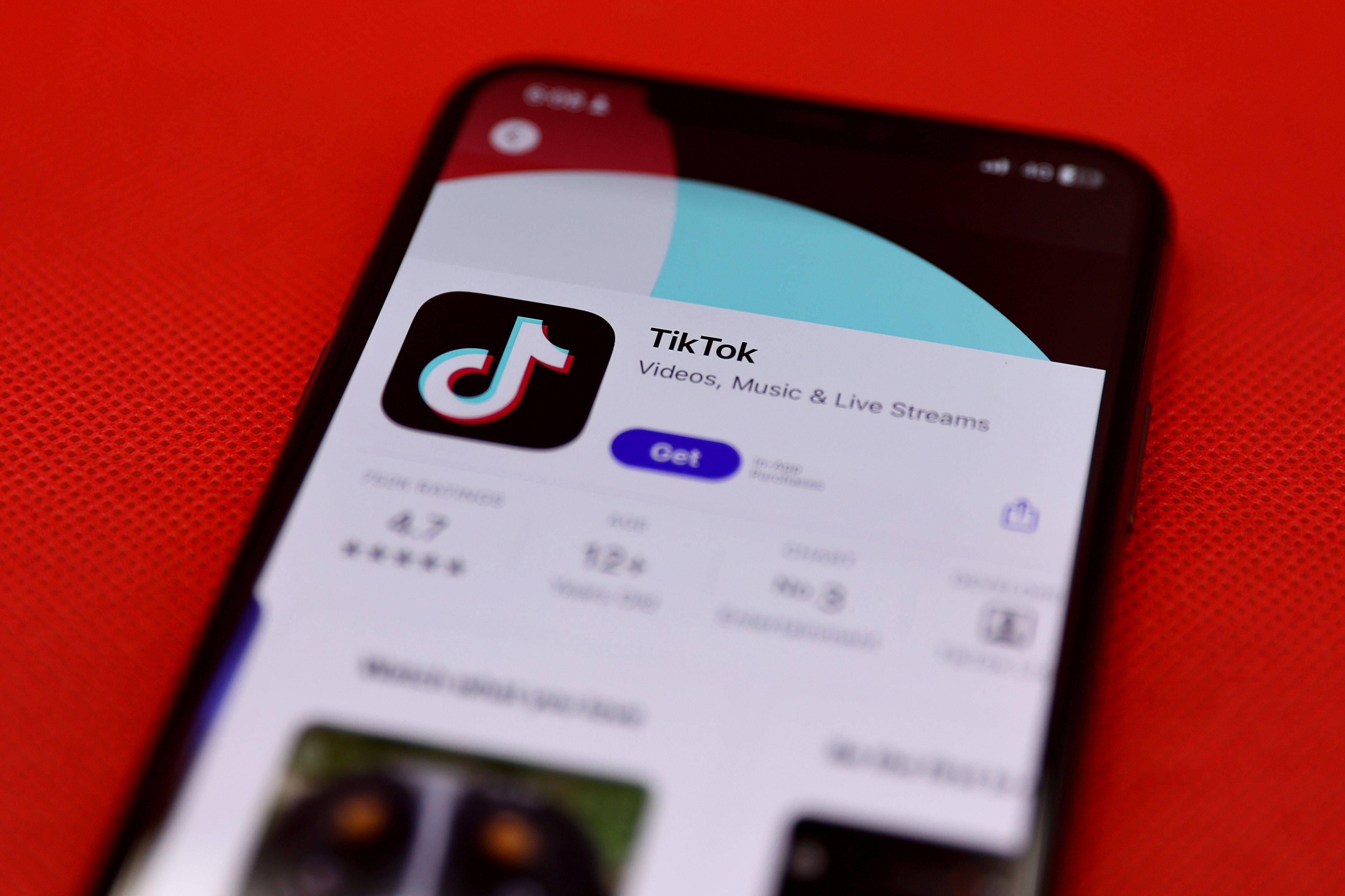 O aplicativo TikTok
Fotógrafo: Brendon Thorne/Bloomberg
