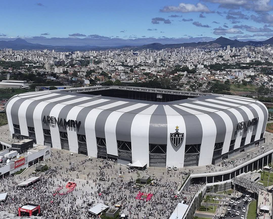 A Arena MRV, em Belo Horizonte, estádio onde o Atlético-MG manda seus jogos (Foto: Divulgação do Instagram/@atletico)