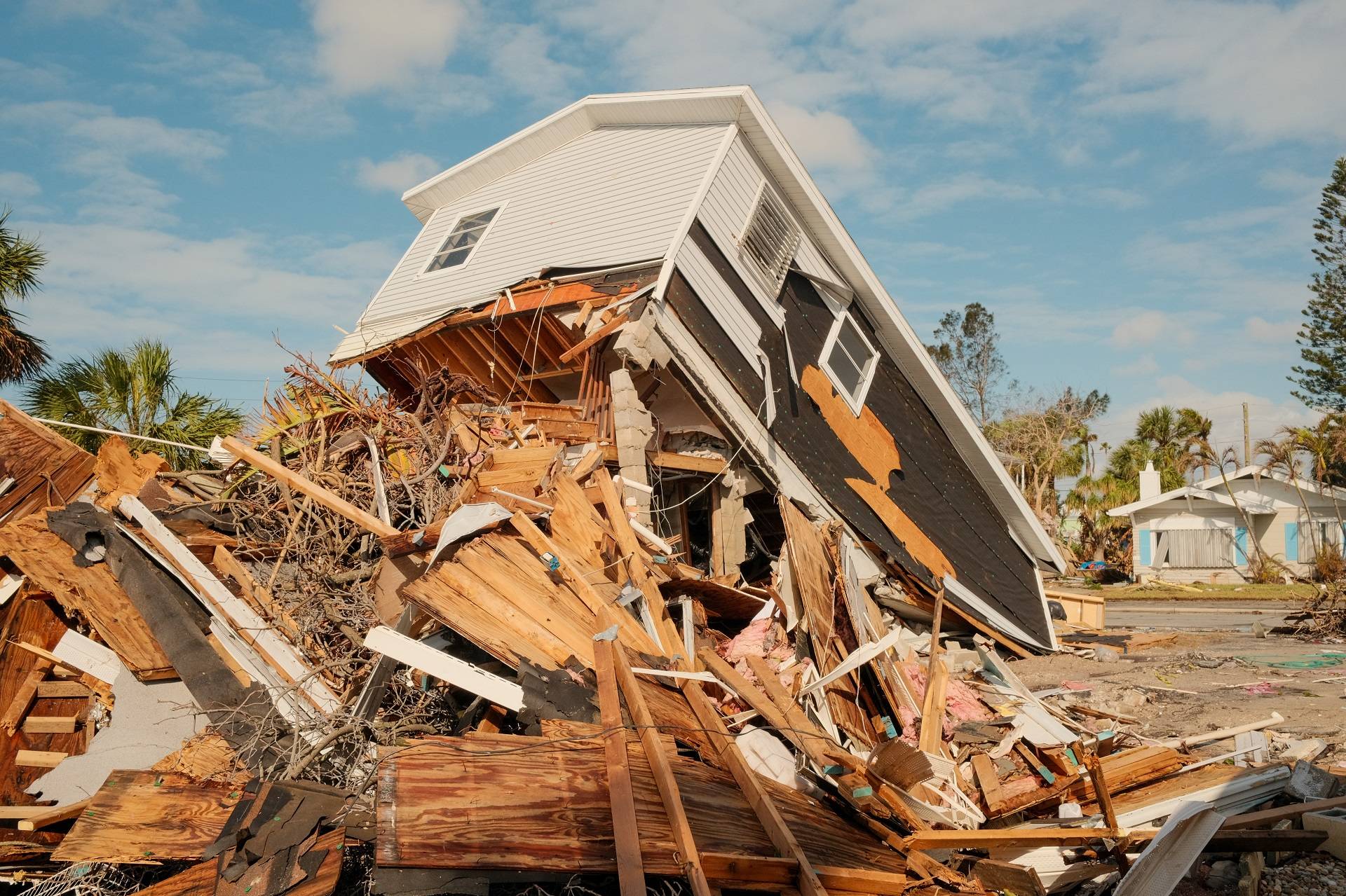 A destroyed home after Hurricane Milton in St. Pete Beach, Florida, on Oct. 10.