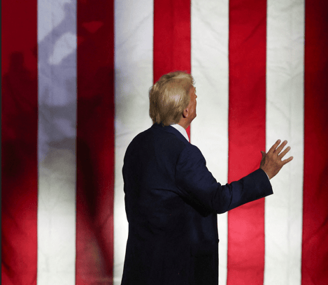 O presidente norte-americano Donald Trump 29/10/2024 (Foto: REUTERS/Brendan McDermid)

