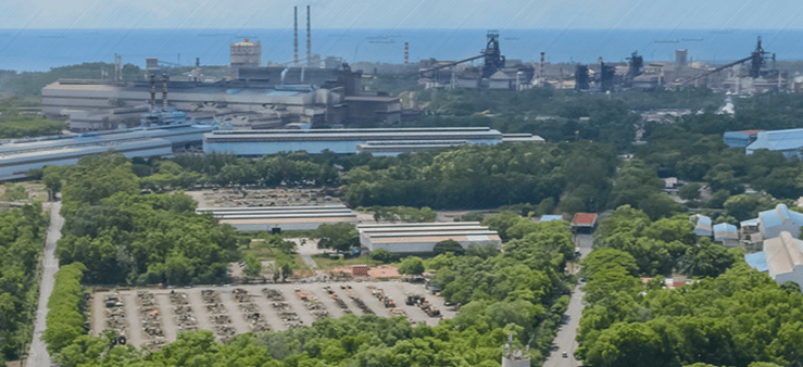 Unidade de produção integrada de aços planos, localizada na
Região Metropolitana da Grande Vitória (ES) (Divulgação)