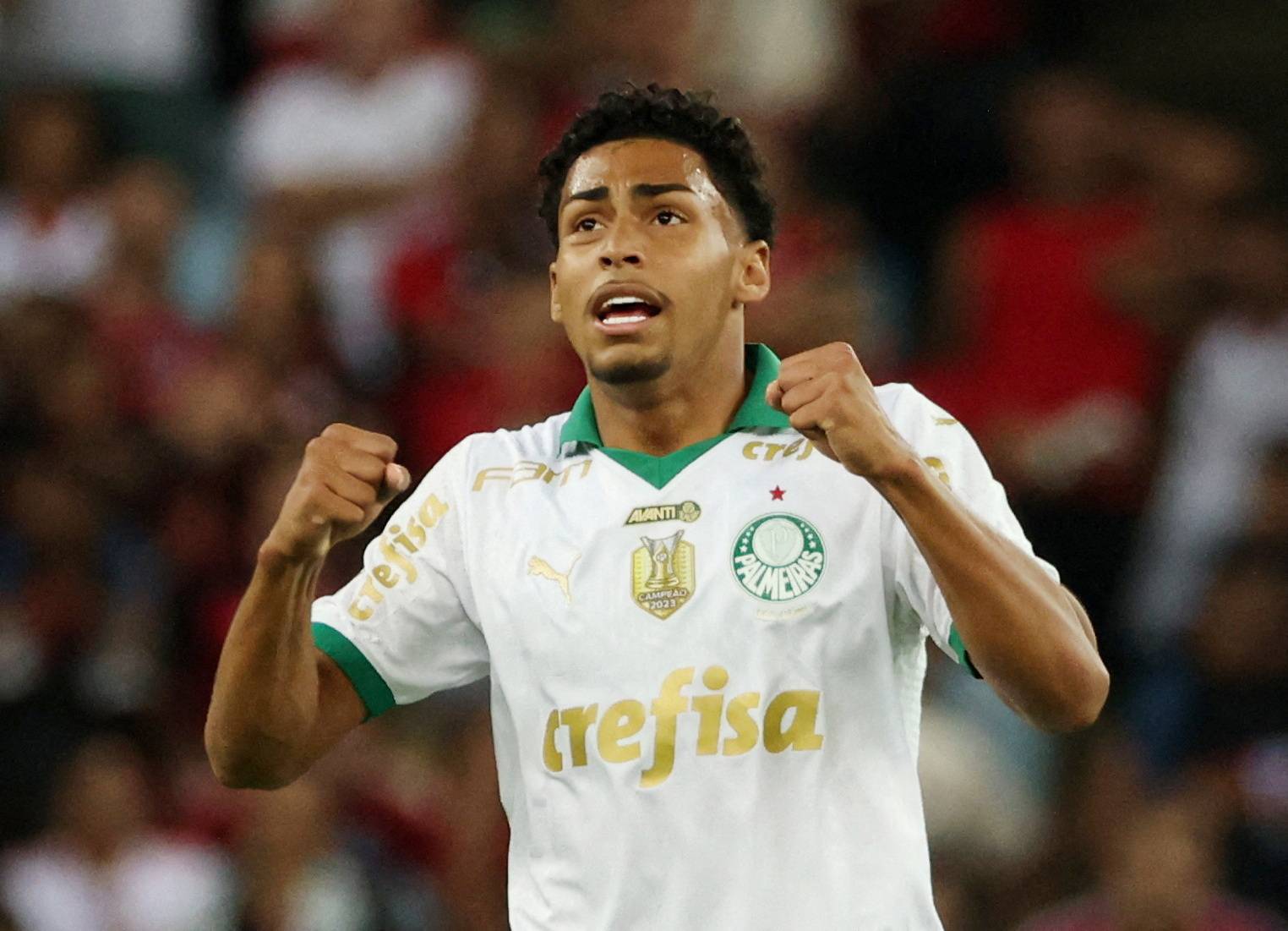 Luighi durante partida do Palmeiras com o Flamengo pelo Campeonato Brasileiro em 2024
11/08/2024 REUTERS/Sergio Moraes
