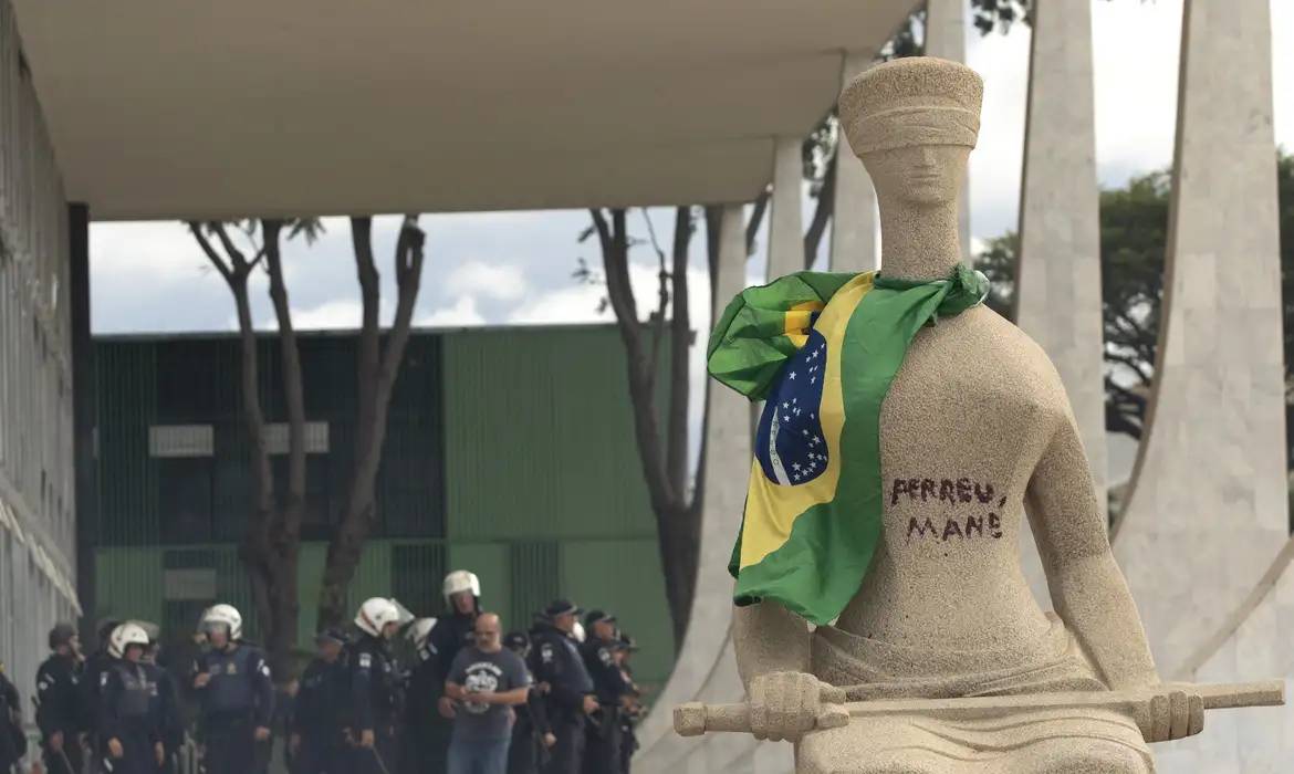 Imagem da Justiça no 8 de janeiro