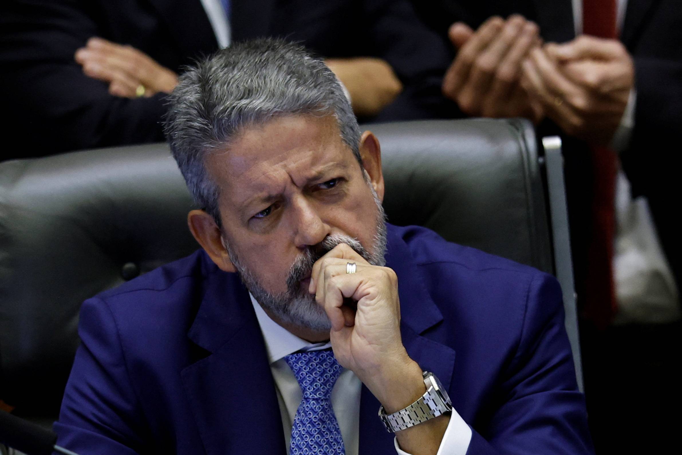 Deputado Arthur Lira durante sessão da Câmara dos Deputados
19/12/2024 REUTERS/Adriano Machado