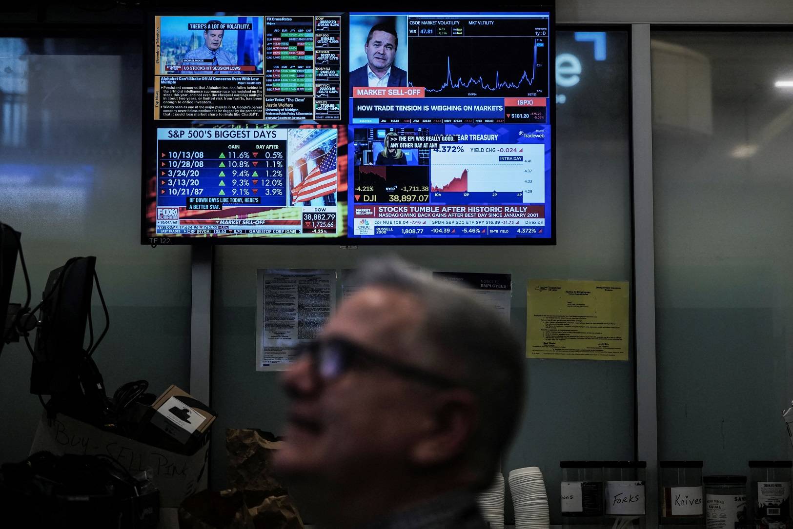 Bolsa de Nova York
10/04/2025
REUTERS/Jeenah Moon