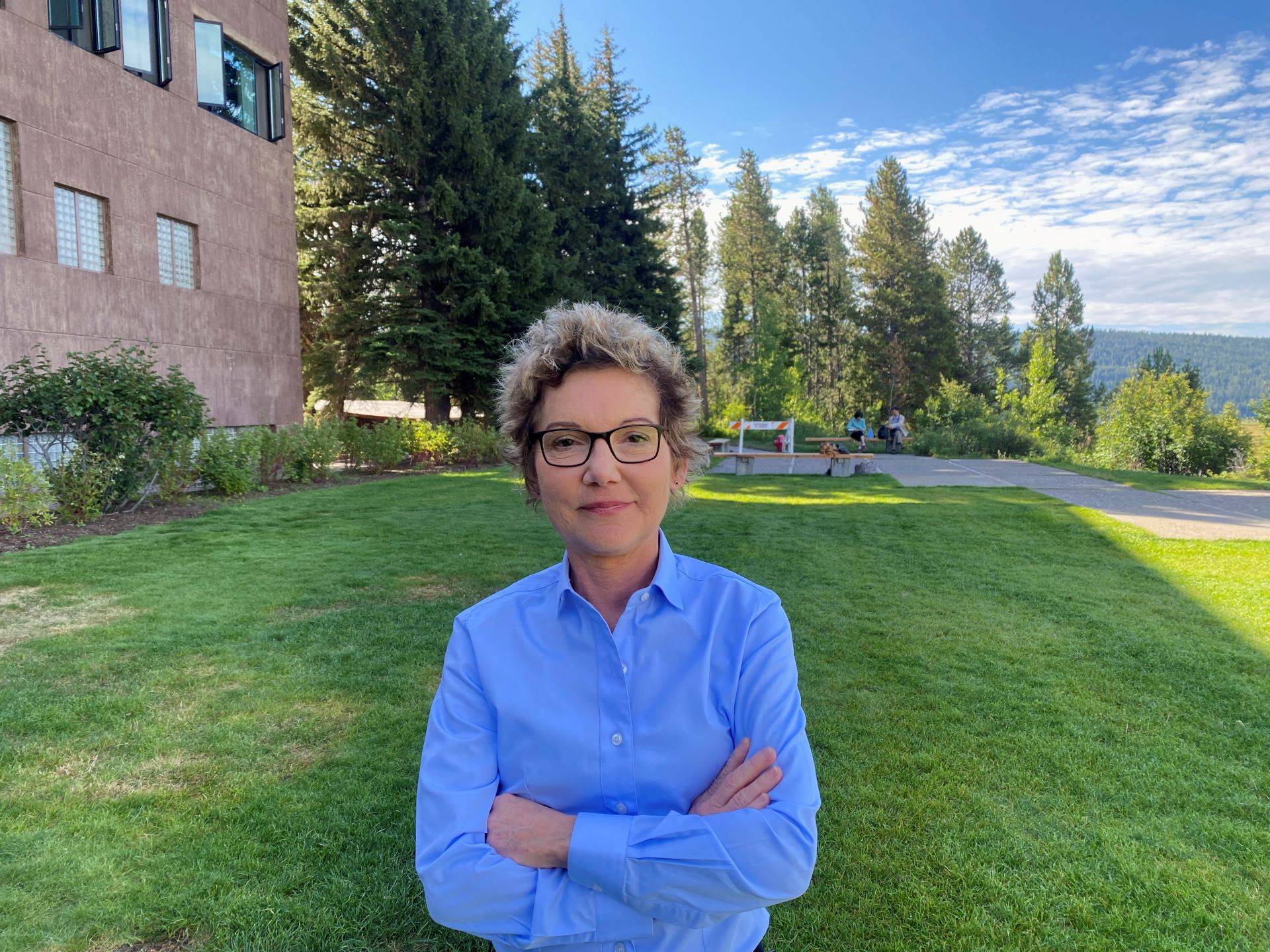 Presidente do Fed de San Francisco, Mary Daly, em Jackson Hole. (Foto: Reuters/Ann Saphir)