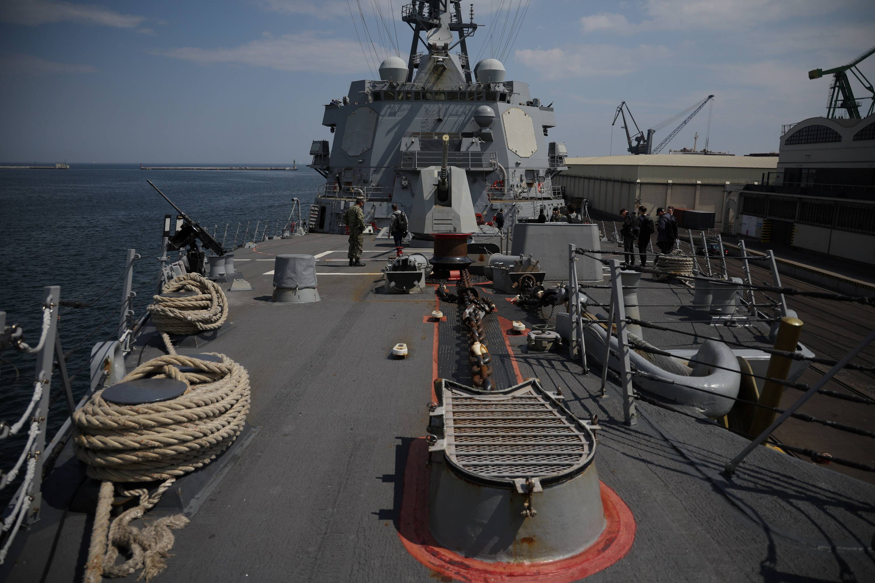 Foto de arquivo do USS Gravely no porto de Gdynia na Polônia
7 de junho de 2022. REUTERS/Kacper Pempel