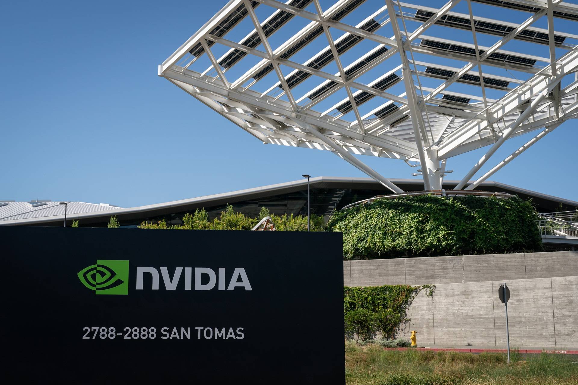 The Nvidia headquarters in Santa Clara, California, US.