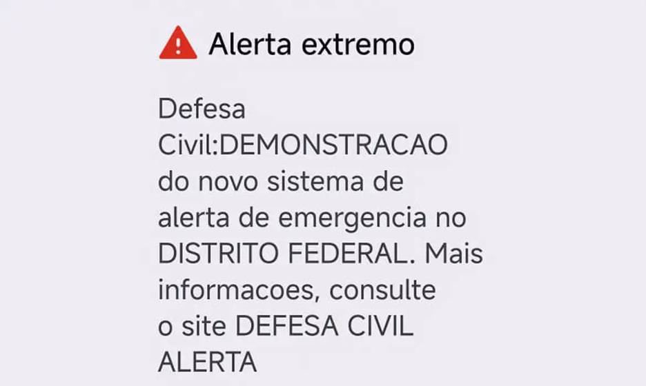 Alerta da Defesa Civil testado no Distrito Federal (Foto: Joédson Alves/Agência Brasil)