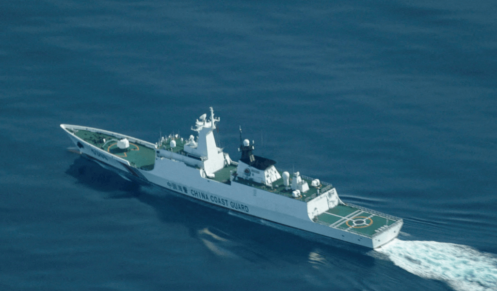 Navio da Guarda Costeira da China no Mar do Sul da China