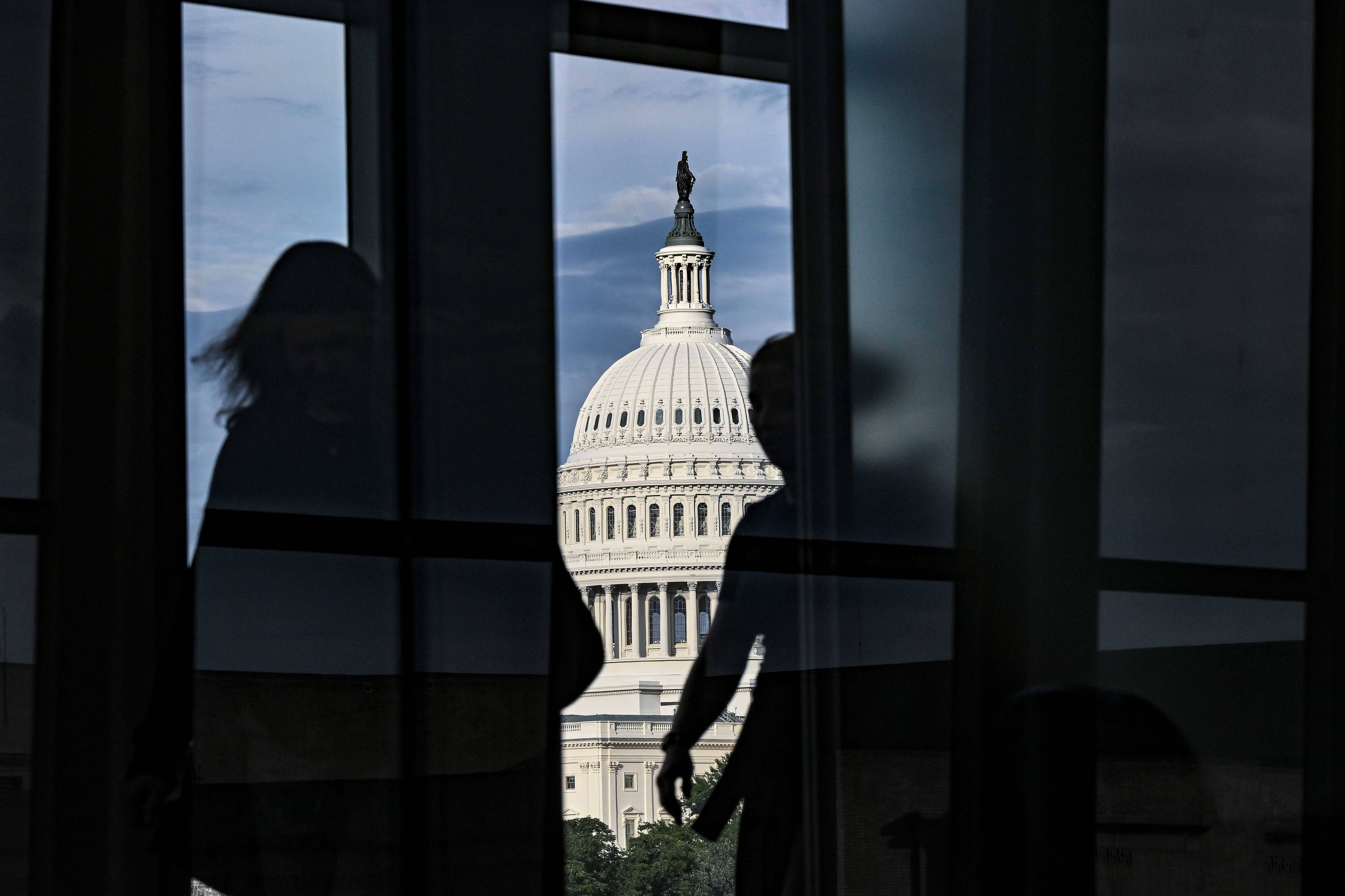 O prédio do Capitólio, em Washington, visto de um edifício vizinho (Foto: Kenny Holston/The New York Times)