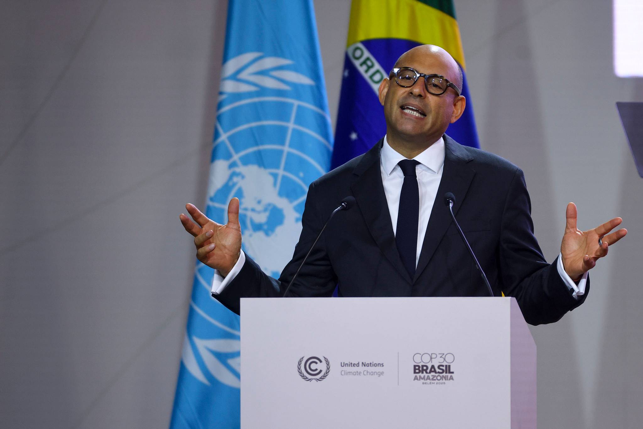 Simon Stiell, secretário-executivo da Convenção da ONU sobre Mudança do Clima
