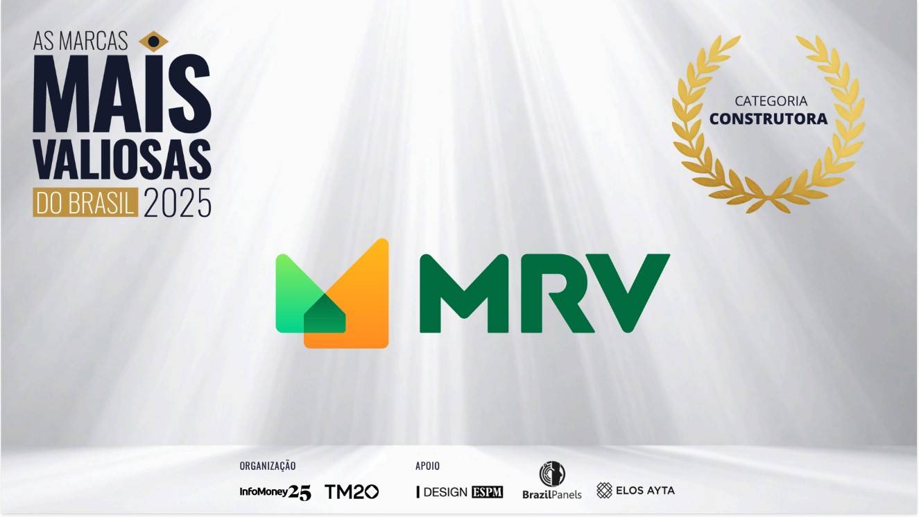 MRV entre As Marcas Mais Valiosas do Brasil em 2025. Arte: InfoMoney