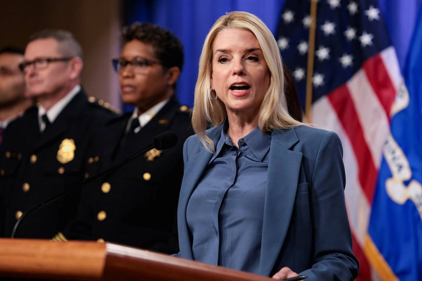 Procuradora-geral dos EUA, Pam Bondi 
04/12/2025
REUTERS/Jessica Koscielniak