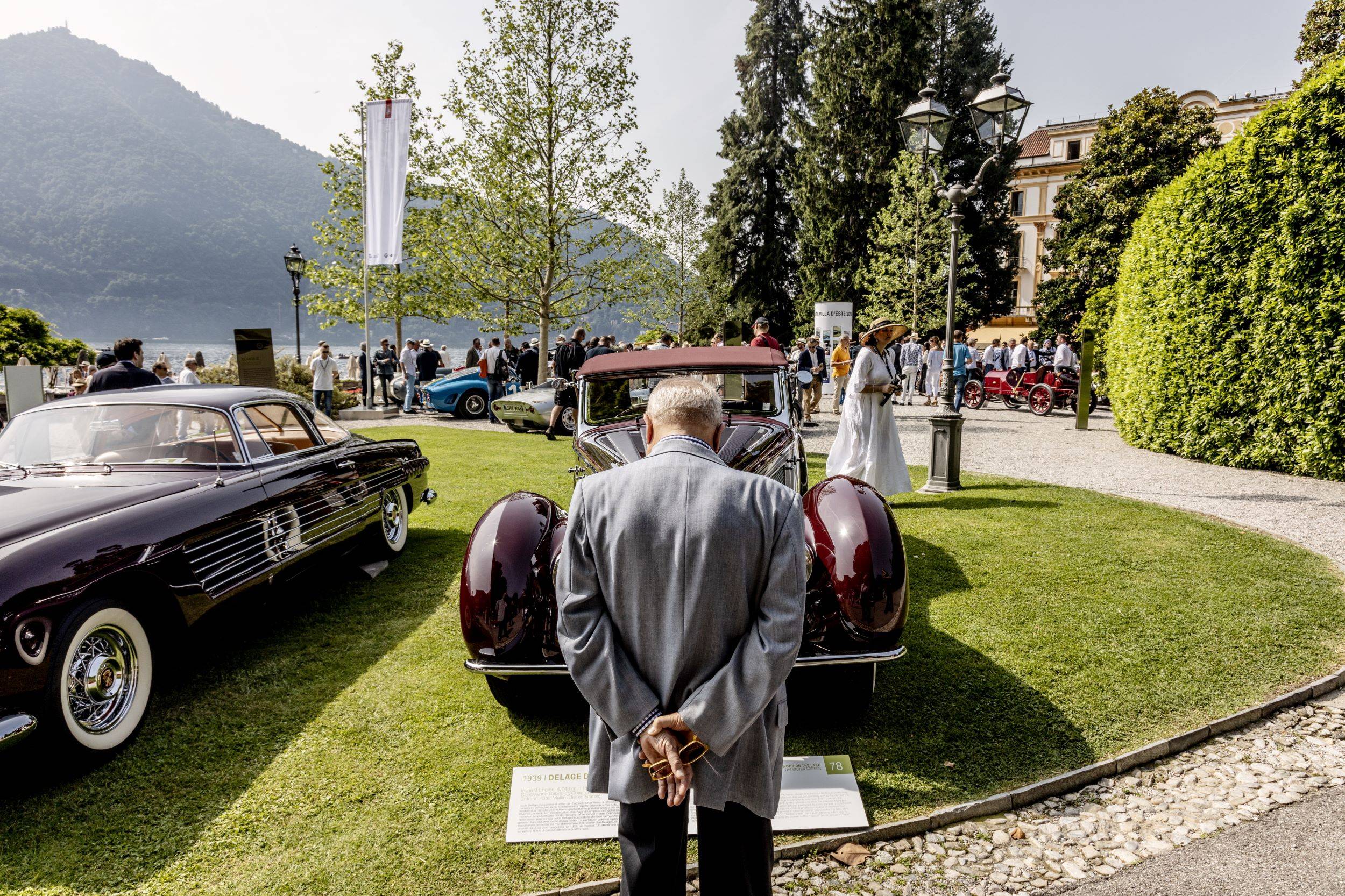 Um veículo vintage de 1939, Delage D8-120, no Concorso D’Eleganza na Villa d’Este, na Itália (Foto: Bloomberg)