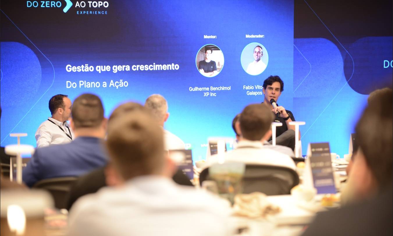 Painel com Guilherme Benchimol e Fabio Vitola (Foto: Fabio Luis Teixeira/InfoMoney)