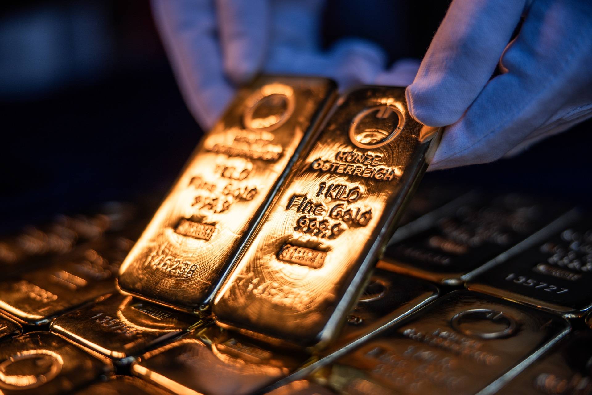 Barras de ouro de um quilograma. (Foto: Akos Stiller/Bloomberg)