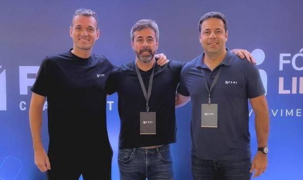 Mauro Silveira, Samy Botsman e Felipe Bichara executivos da Fami Capital (Crédito: divulgação)