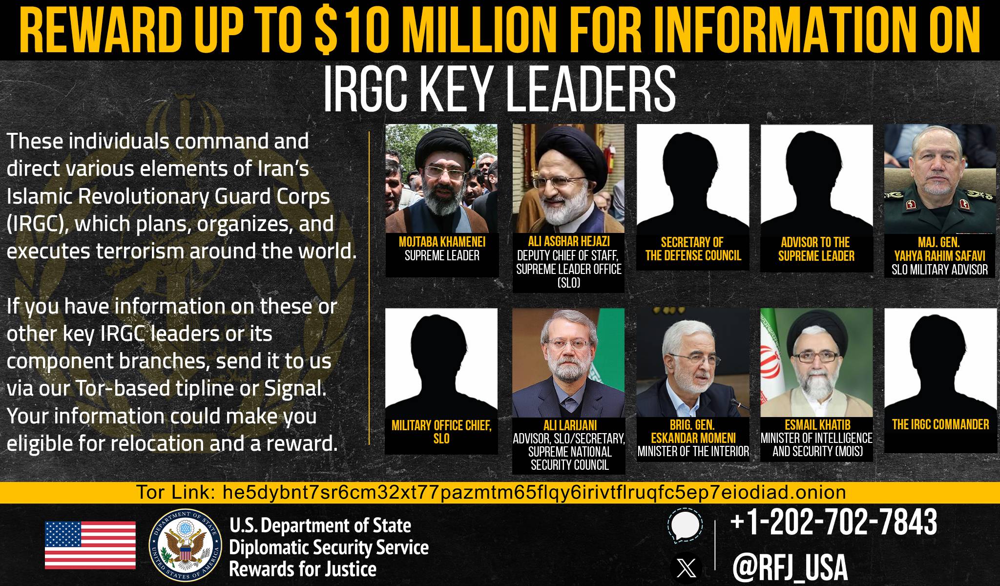 Cartaz Recompensa Khamenei