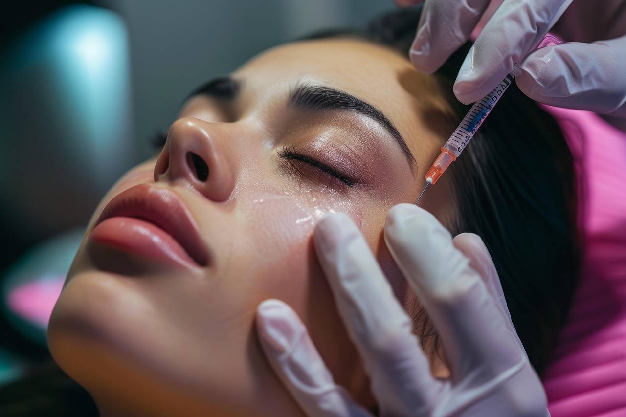 Mulher fazendo aplicação de botox (Imagem: Pixabay)