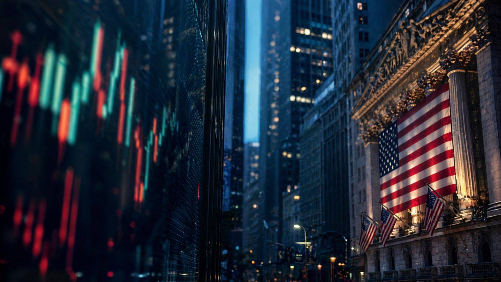 Wall Street e day trade. Imagem gerada com uso de Inteligência Artificial (Rodrigo Petry)