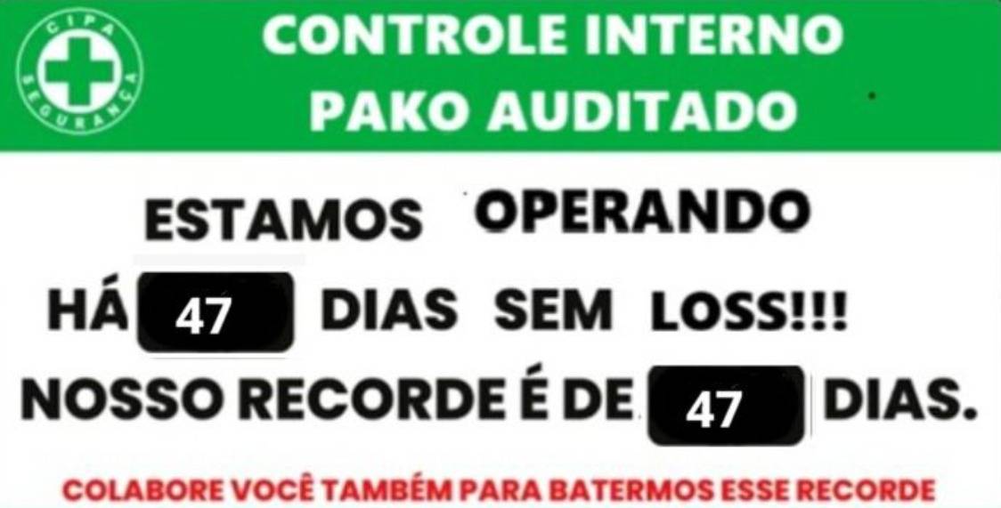 Controle da sala de Pako Moore - 47 dias sem Loss