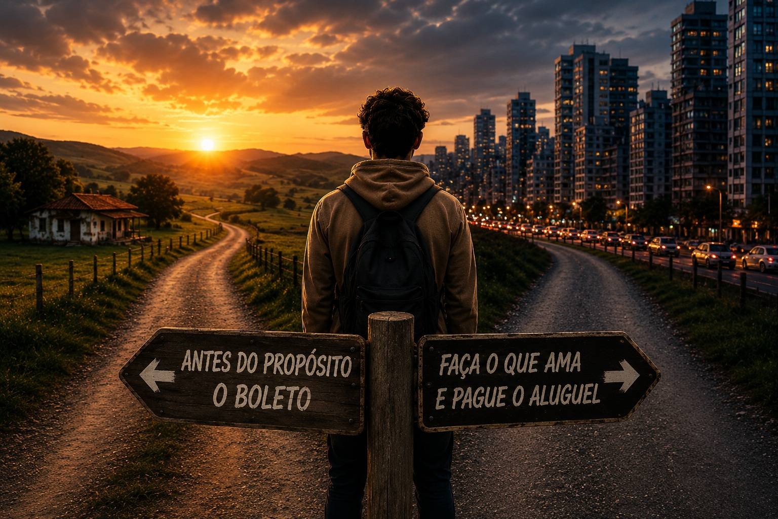 Sonhos passaram a conviver com um cenário econômico, tecnológico e profissional muito mais incerto até mesmo do que aquele imaginado pelas gerações anteriores (Foto: Inteligência Artificial) 