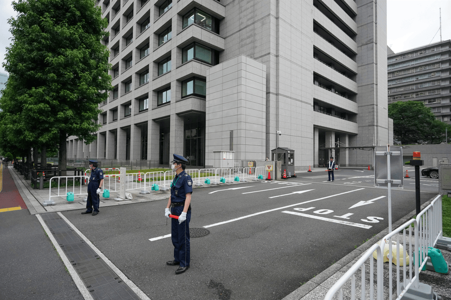 A sede da Agência Nacional de Polícia, que investiga espionagem, em Tóquio, em 3 de julho de 2026.