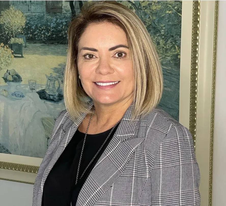 Cristina Valle, ex-mulher de Jair Bolsonaro. Foto: reprodução/ redes sociais