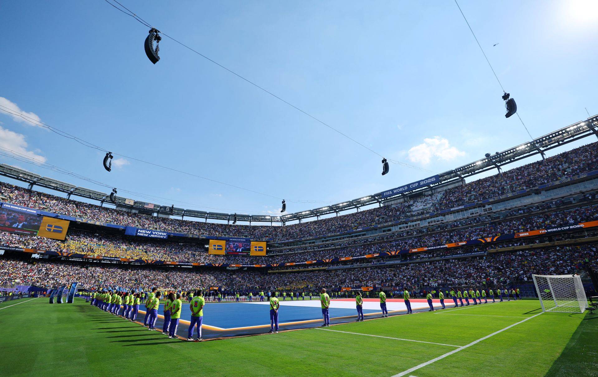 Vista do estádio New York New Jersey antes de jogo entre França e  Suécia - 30/06/2026 (Foto: REUTERS/Mike Segar)