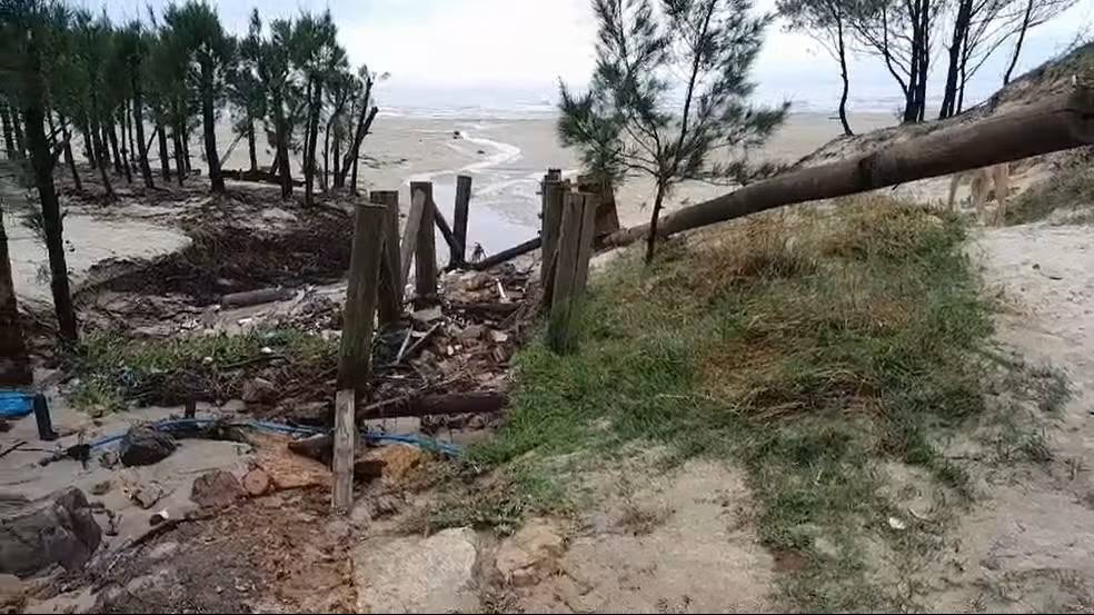 Tsunami em Santa Catarina. Foto: Defesa Civil
